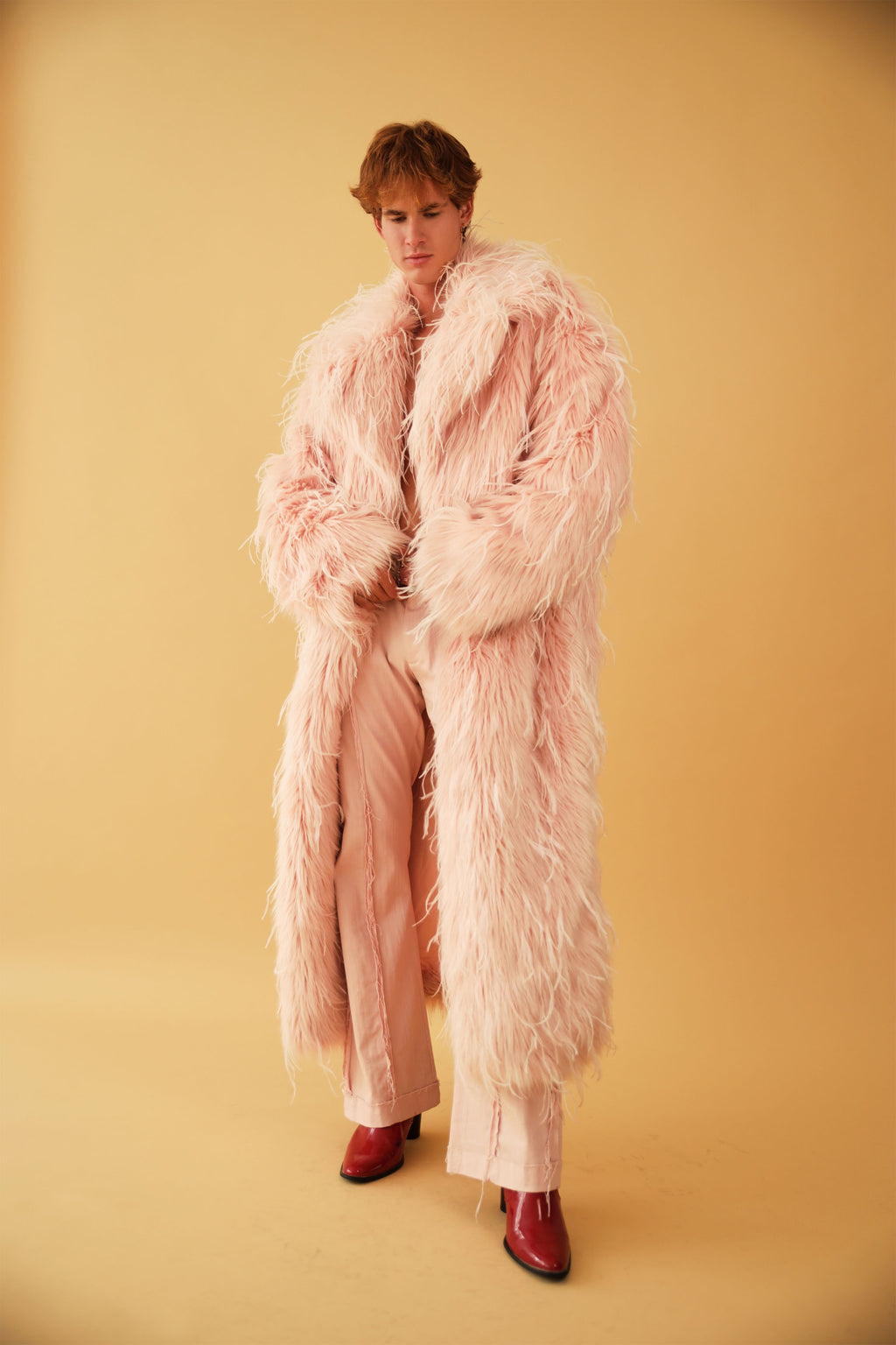 Fur and feathers coat